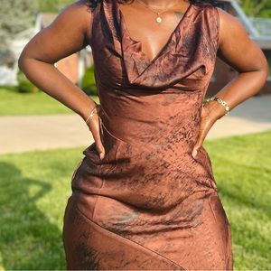 Wide slit on the side.